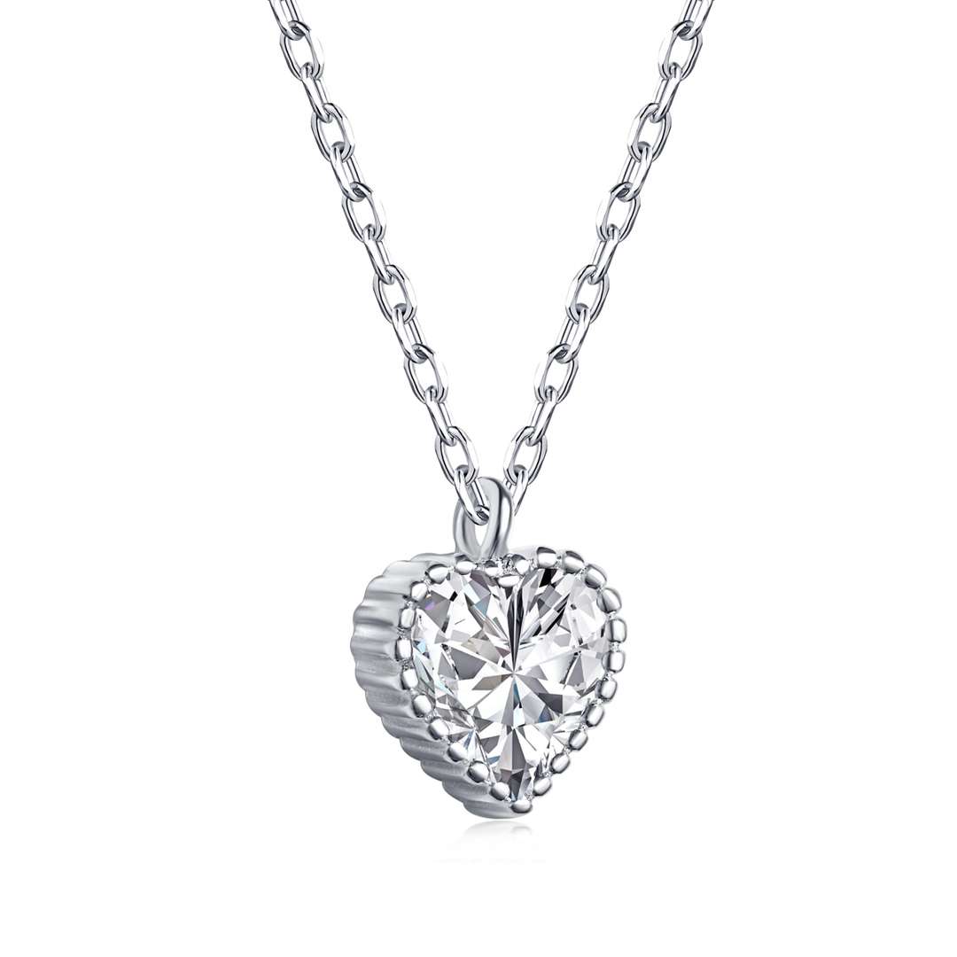 [OAK JURI]Ornate Heart Shape Necklace