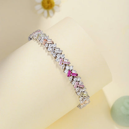 [OAK JURI]Dazzling Unique Multi Shape Daily Bracelet