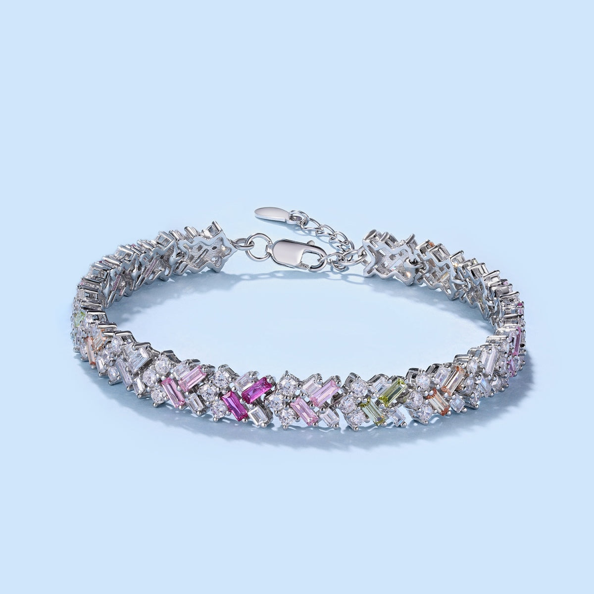 [OAK JURI]Dazzling Unique Multi Shape Daily Bracelet