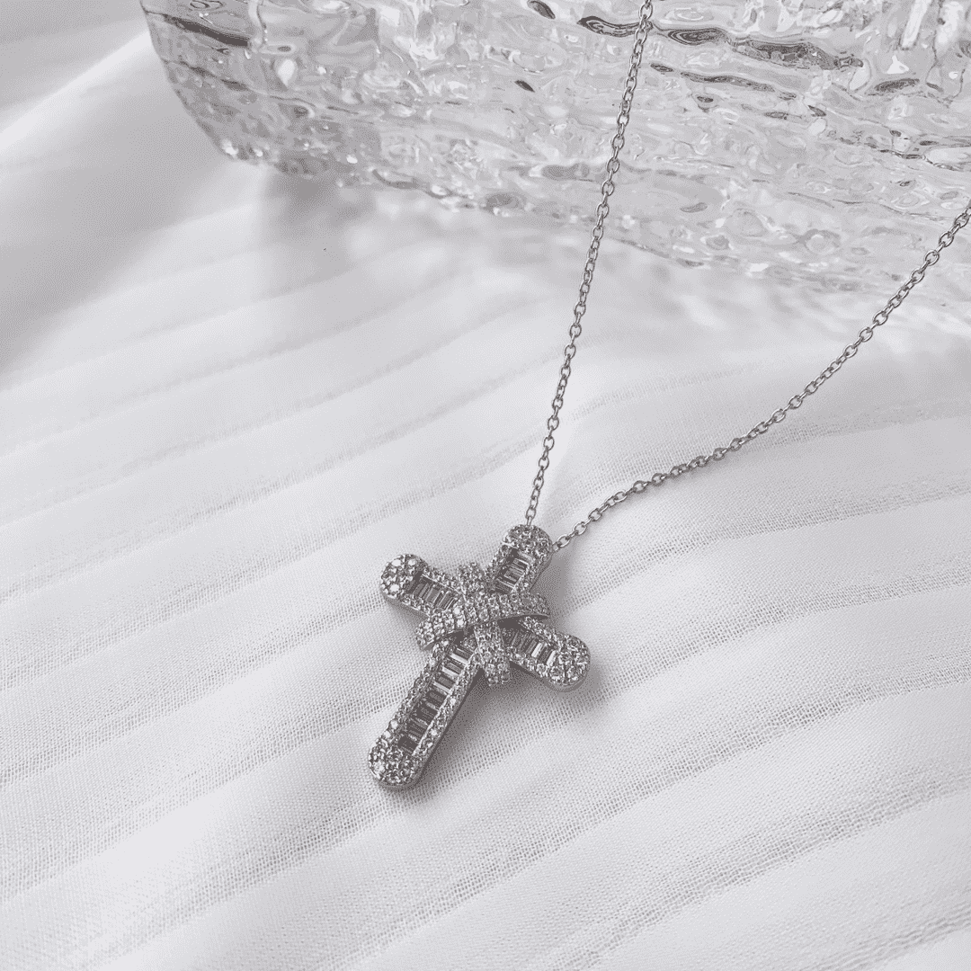 [OAK JURI]Gypsophila With Dimonds Necklace