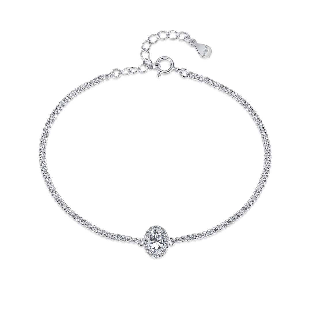 [OAK JURI]Exquisite Oval Shape Bracelet
