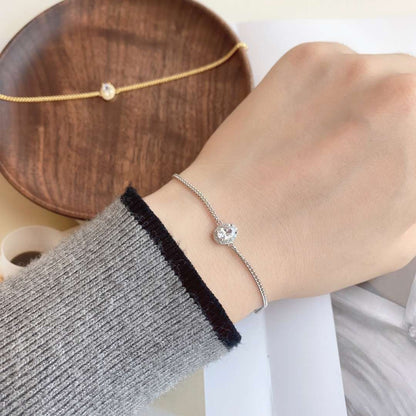 [OAK JURI]Exquisite Oval Shape Bracelet