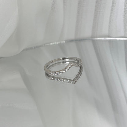 [OAK JURI]Elaborate Tennis Band Ring