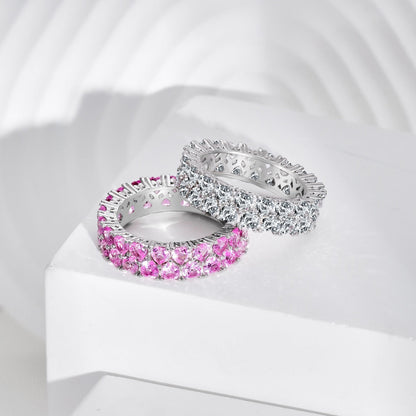 [OAK JURI]Sparkling Full Heart Ring