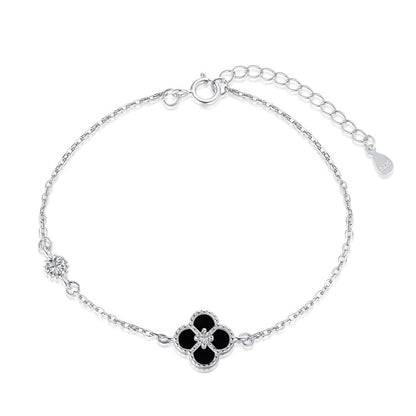 [OAK JURI]Delicate Four Leaf Clover Bracelet