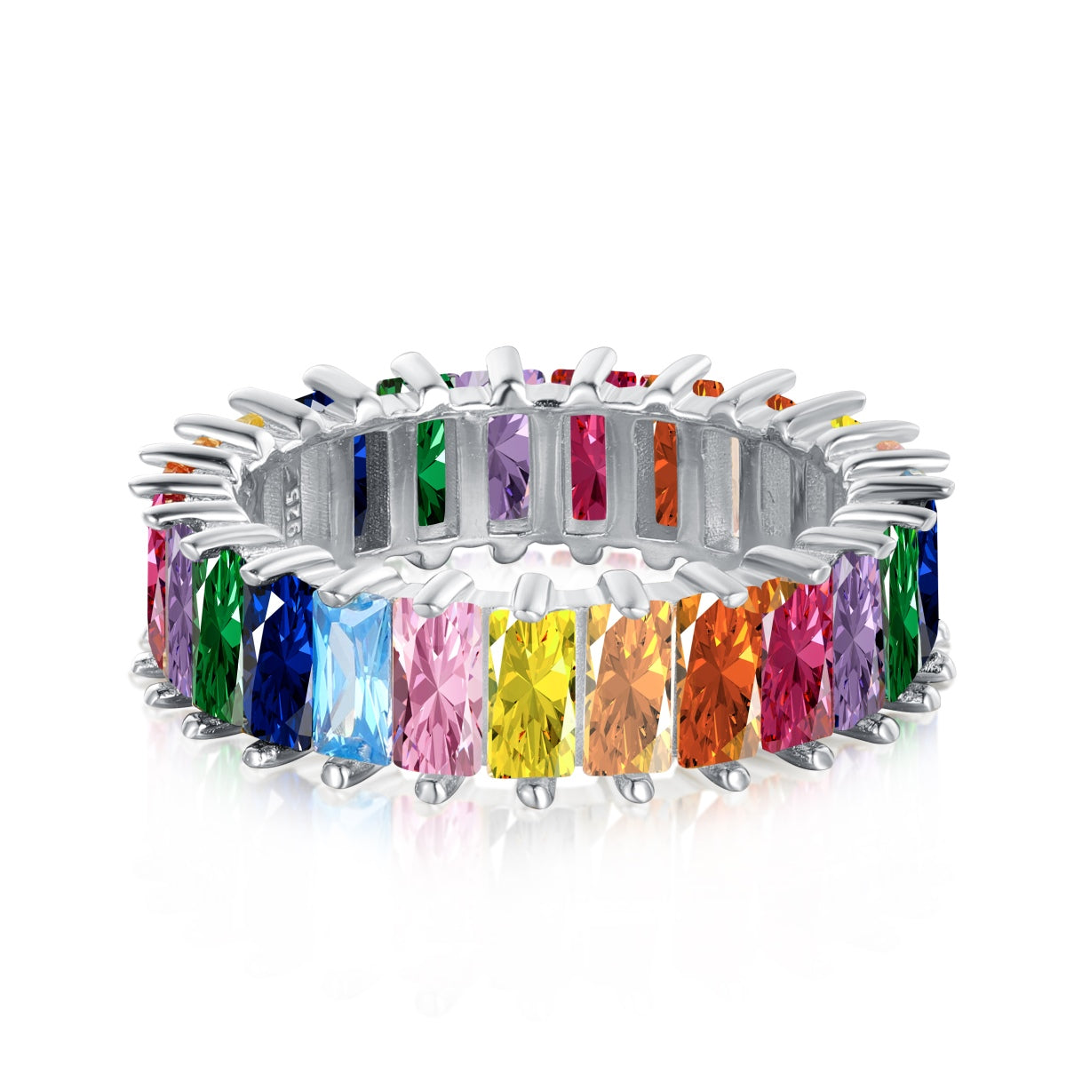 [OAK JURI]Unique Colorful Radiant Cut RIng
