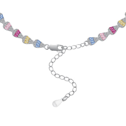 [OAK JURI]Radiant Colorful Rainbow Necklace