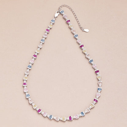 [OAK JURI]Radiant Colorful Rainbow Necklace