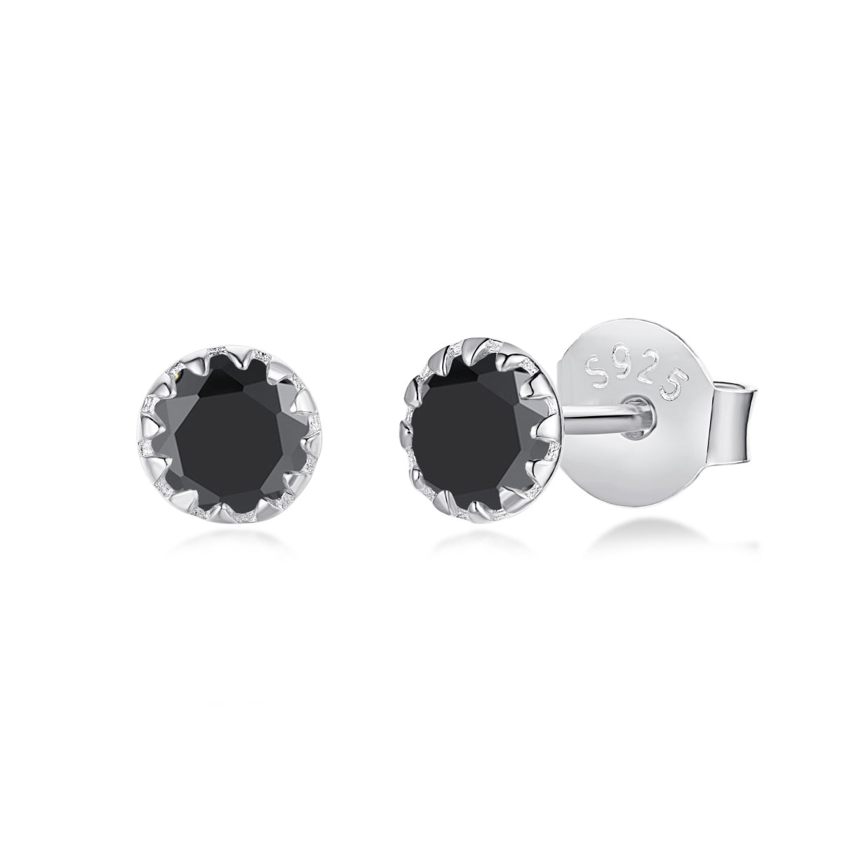 [OAK JURI]Sparkling Colorful Round Shape Earrings