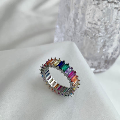 [OAK JURI]Unique Colorful Radiant Cut RIng