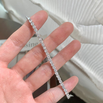[OAK JURI]Sparkling Round Cut Daily Bracelet
