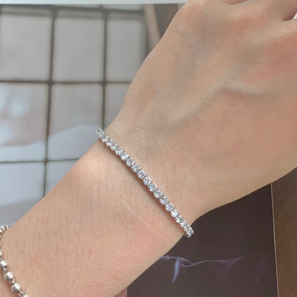 [OAK JURI]Sparkling Round Cut Daily Bracelet