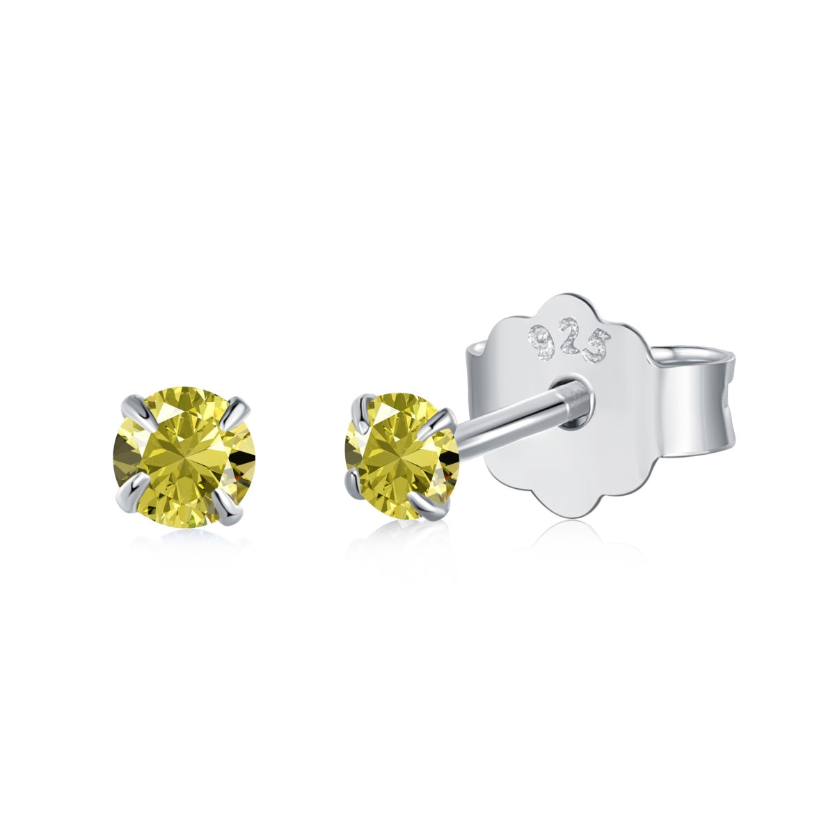 [OAK JURI]Delicate Solitaire Earrings