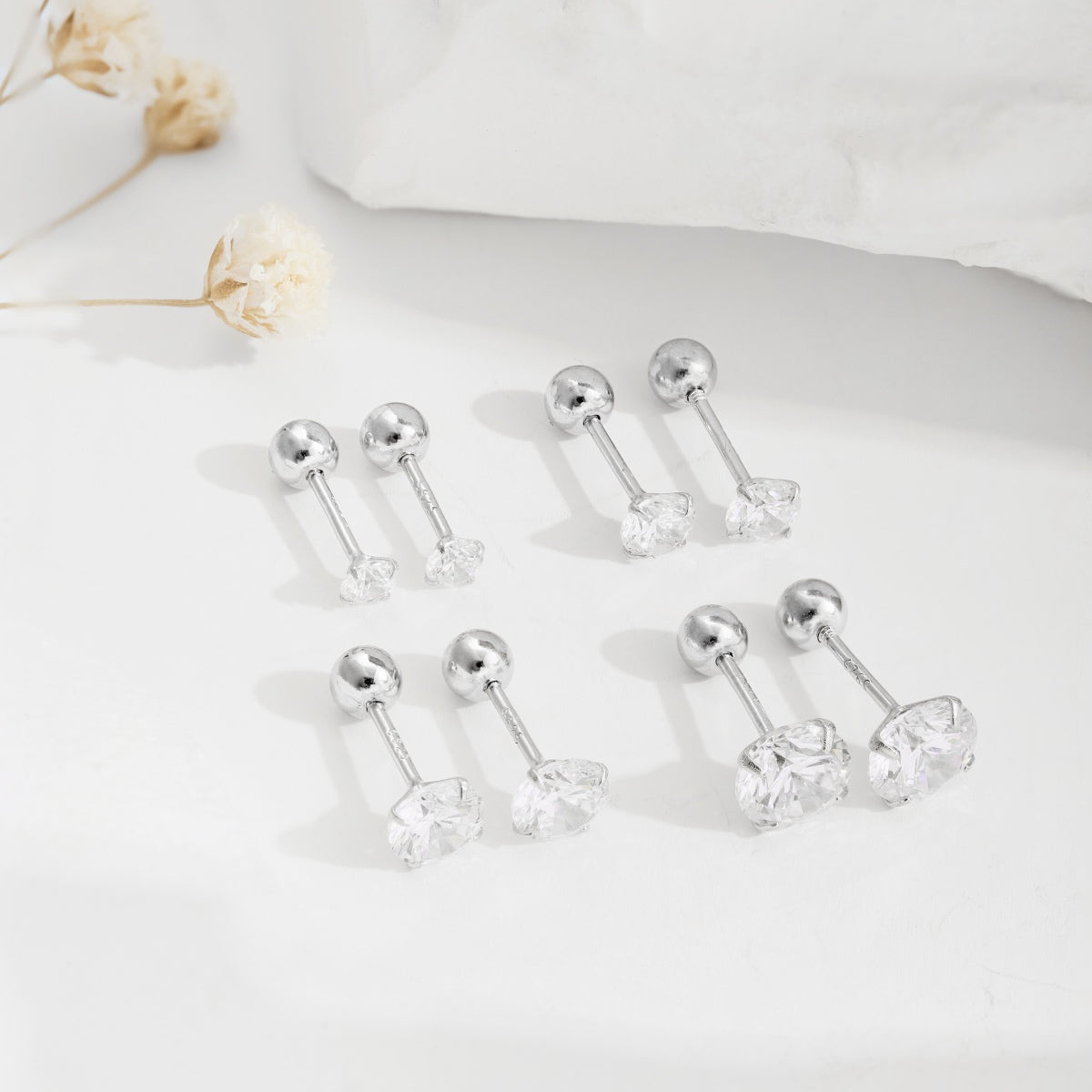 [OAK JURI]Unique U-Shaped Ear Bone Earrings