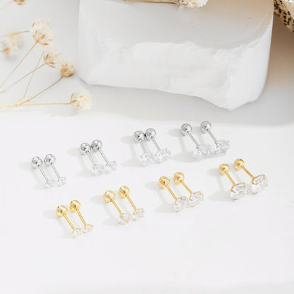 [OAK JURI]Unique U-Shaped Ear Bone Earrings