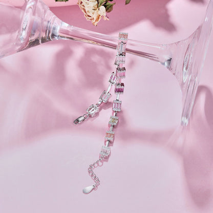 [OAK JURI]Dainty Charming Emerald Cut Daily Bracelet