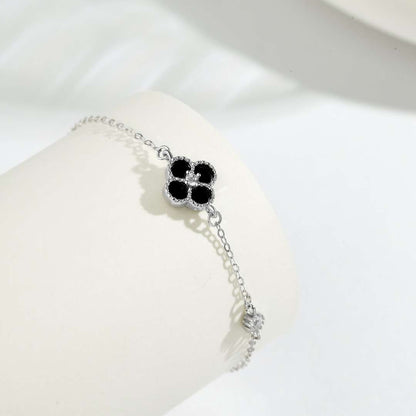 [OAK JURI]Delicate Four Leaf Clover Bracelet