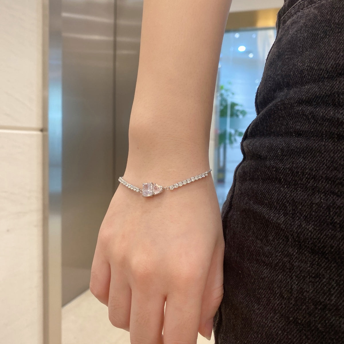 [OAK JURI]Dazzling Unique Multi Shape Lover Bracelet