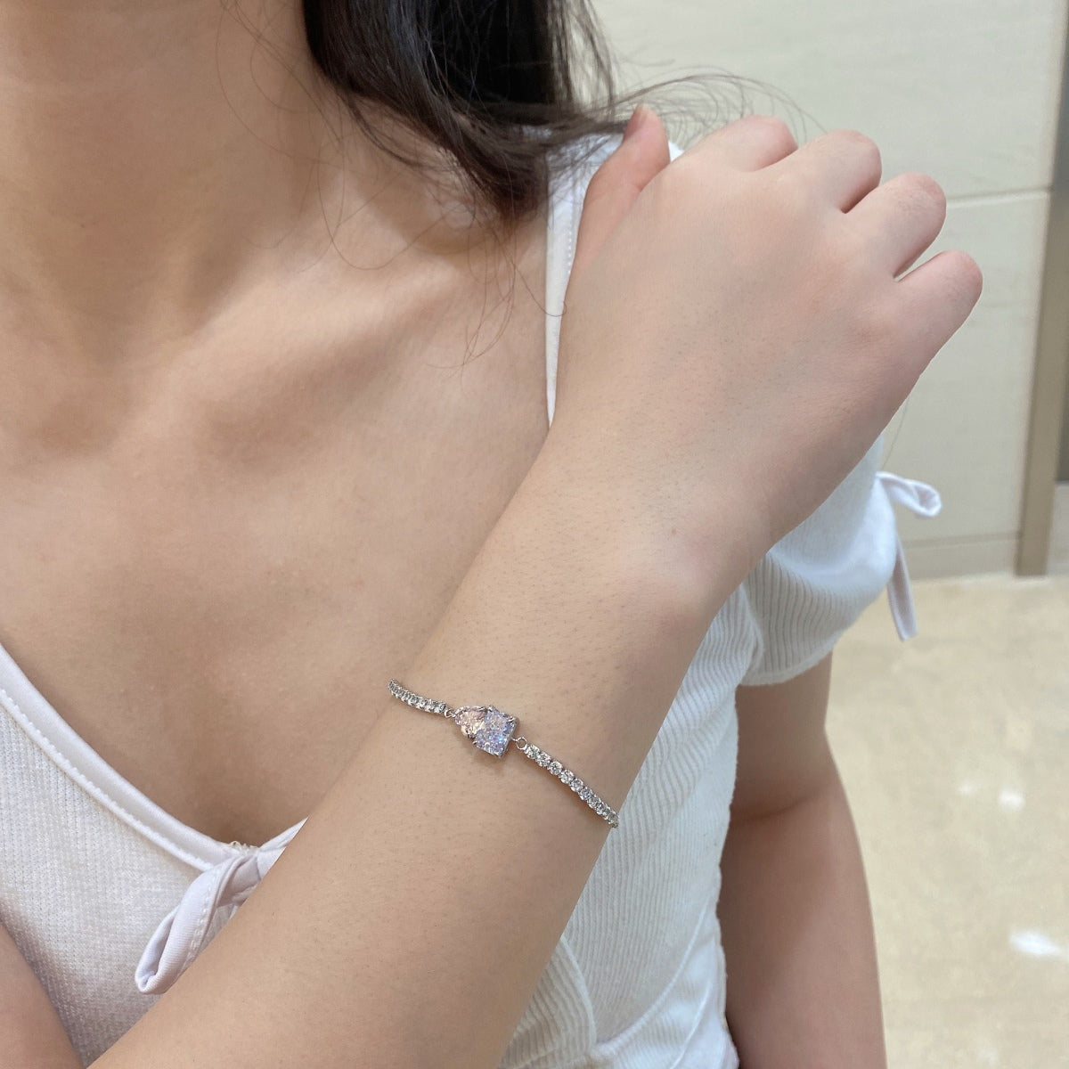[OAK JURI]Dazzling Unique Multi Shape Lover Bracelet