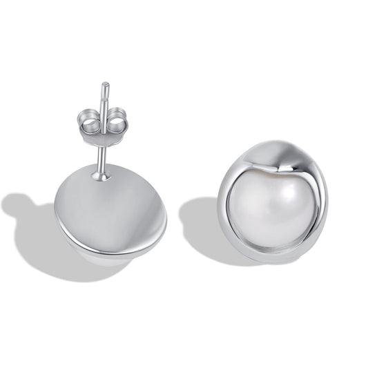 [OAK JURI]Dainty Bread Pearl Earrings