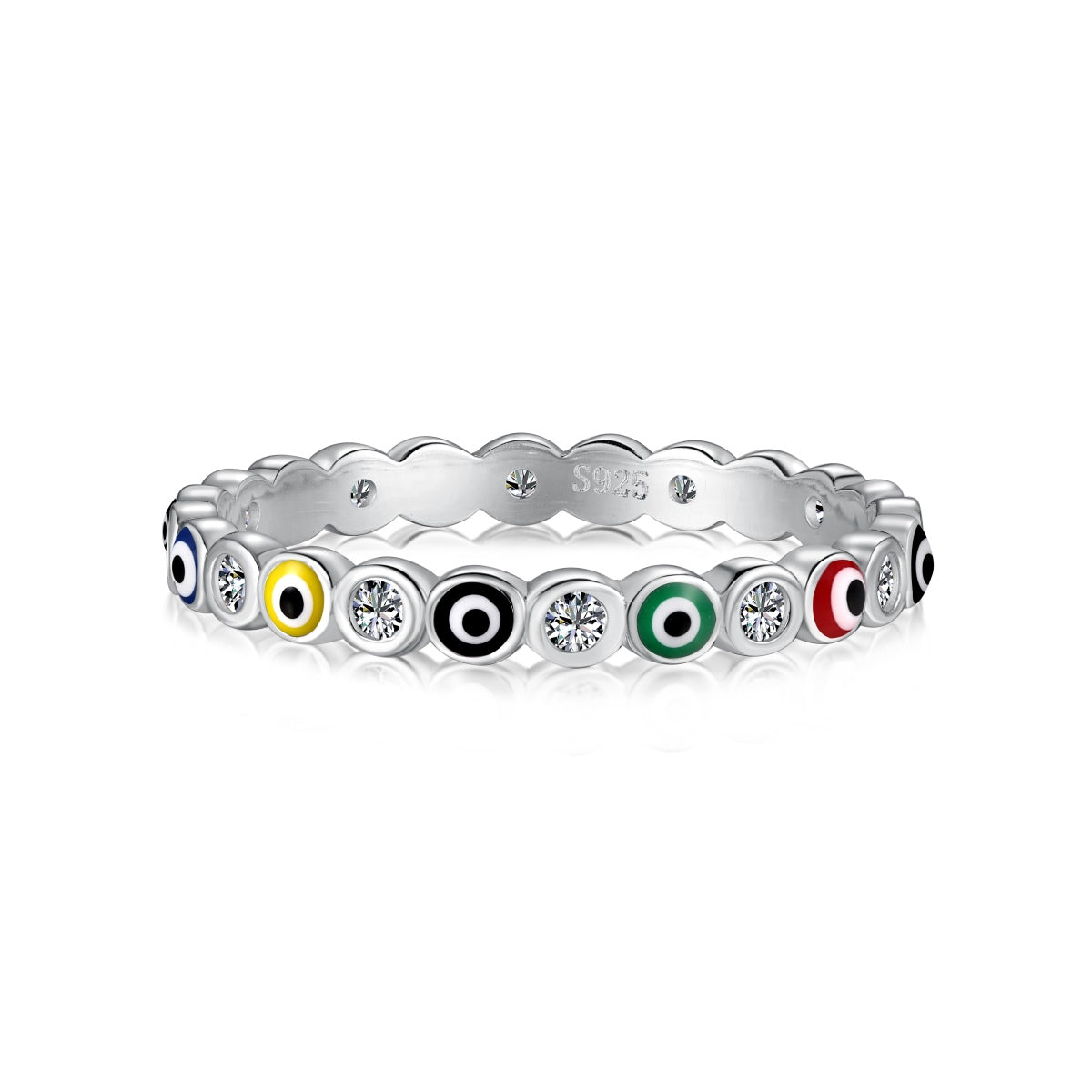 [OAK JURI]Sparkling Vibrant Round Shape Daily Ring