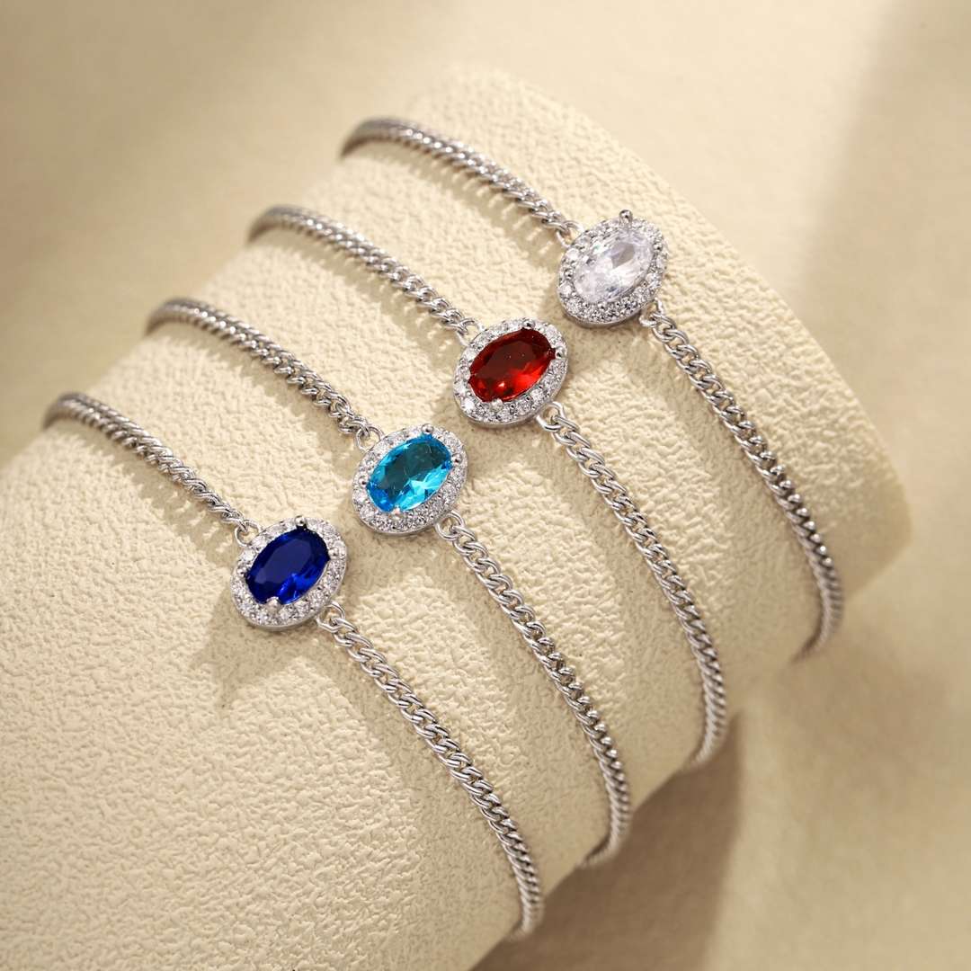 [OAK JURI]Exquisite Oval Shape Bracelet