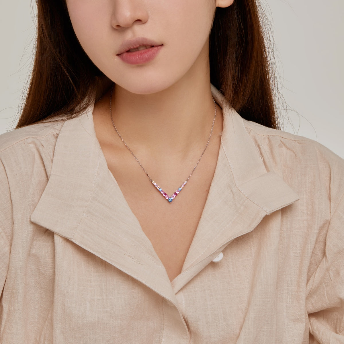 [OAK JURI]Ornate Round Cut Necklace