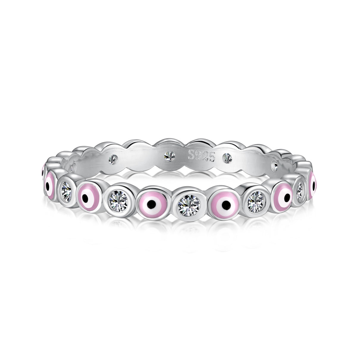 [OAK JURI]Sparkling Vibrant Round Shape Daily Ring