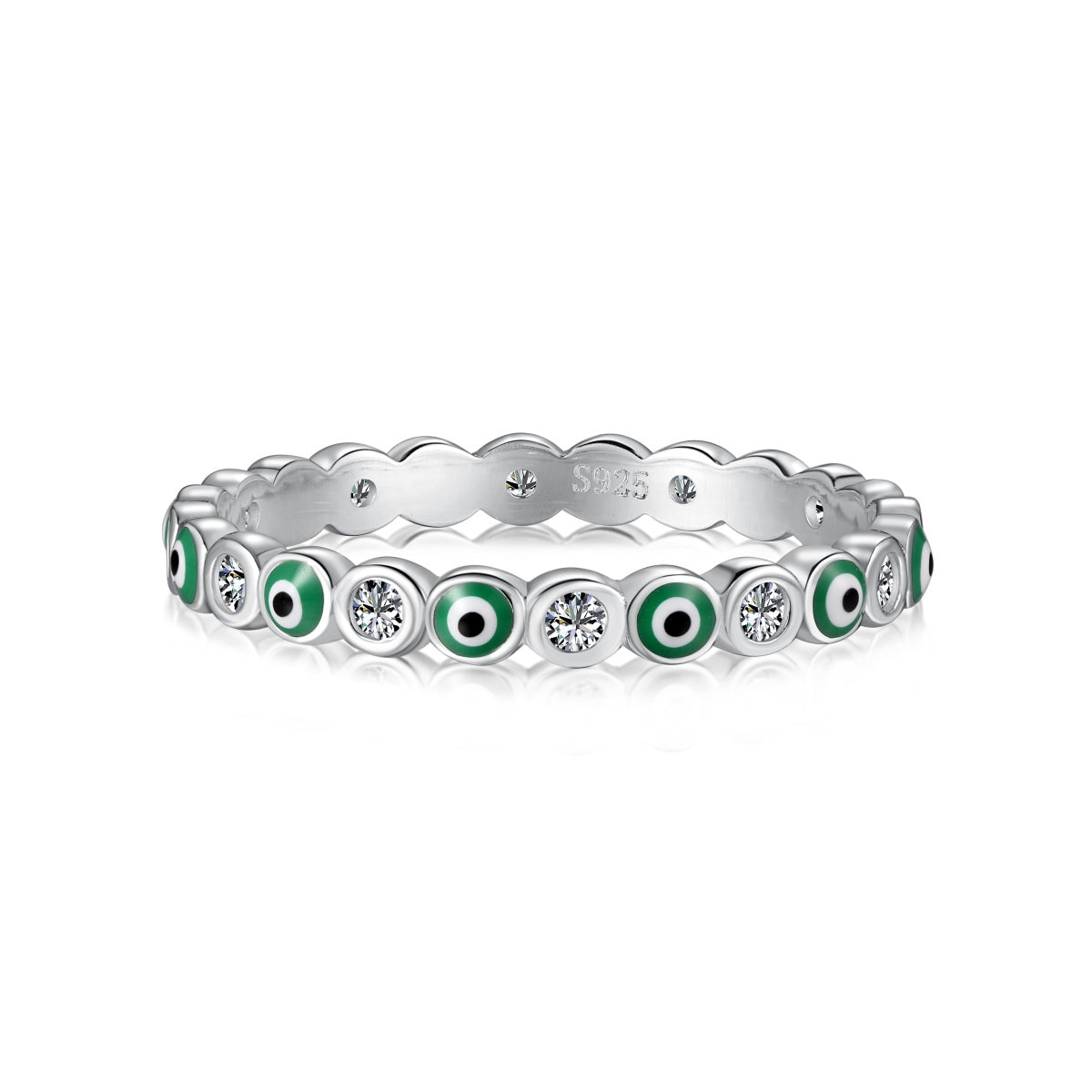 [OAK JURI]Sparkling Vibrant Round Shape Daily Ring