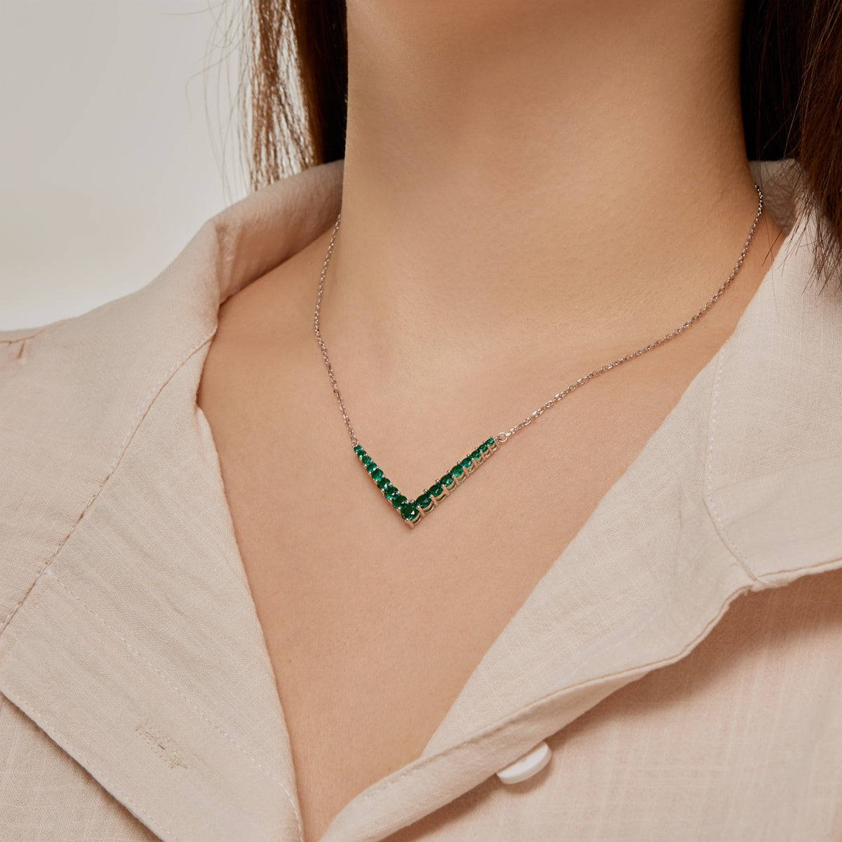 [OAK JURI]Ornate Round Cut Necklace
