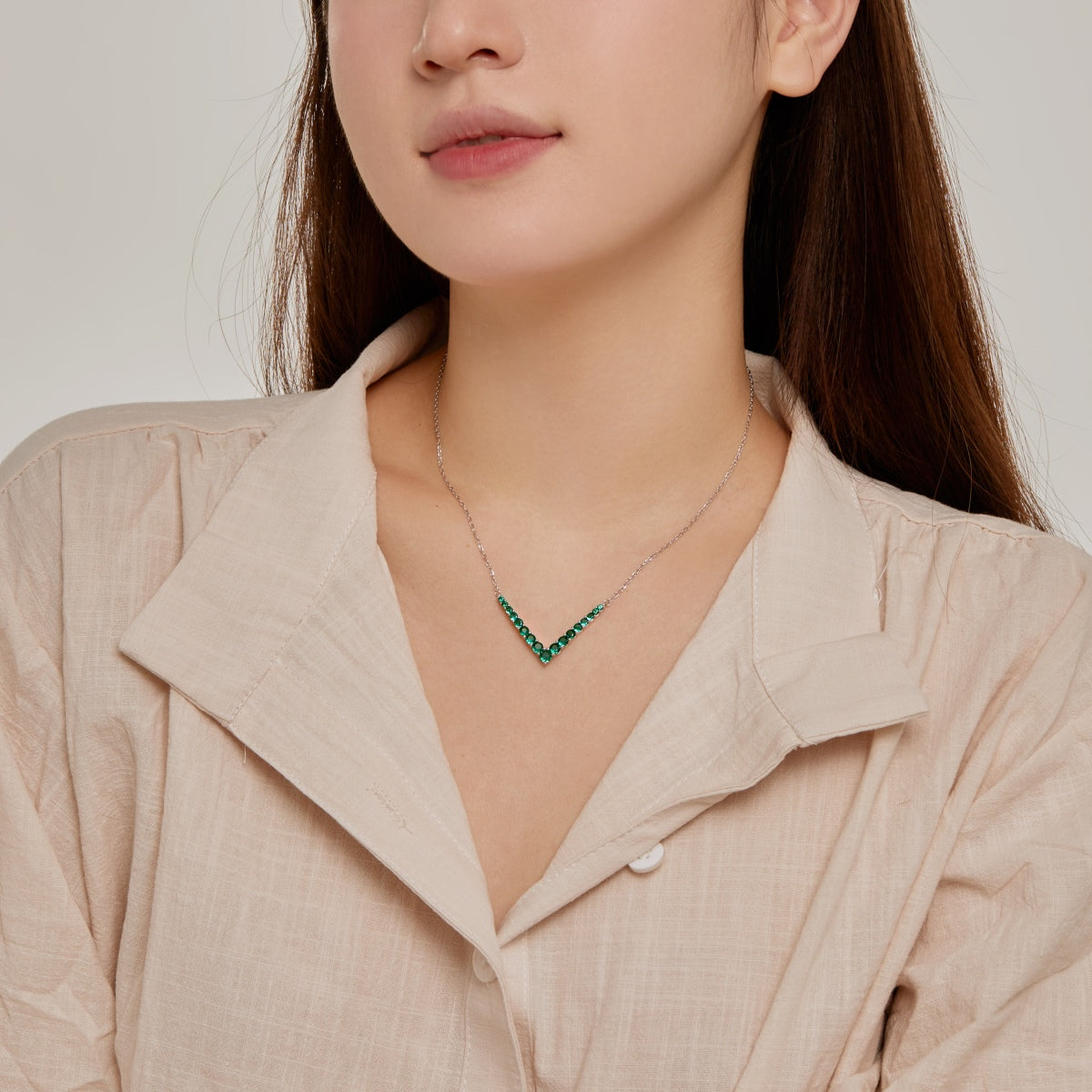 [OAK JURI]Ornate Round Cut Necklace