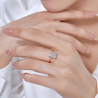 [OAK JURI]4.0 Carat Ornate Enchanting Radiand Cut Banquet Ring
