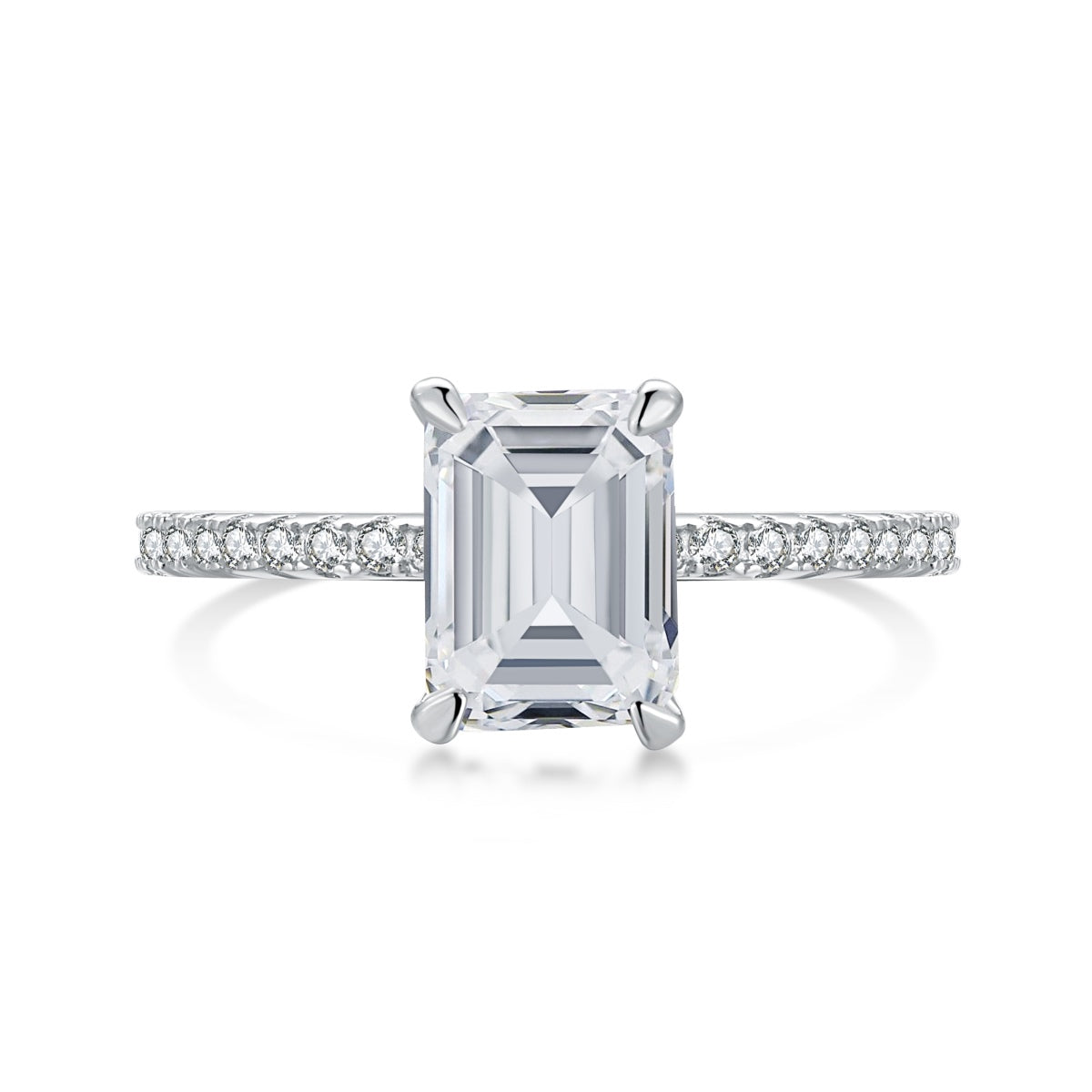 [OAK JURI]2.0 Carat Scintillating Ornate Radiant Cut Party Ring