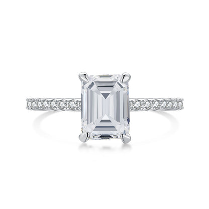 [OAK JURI]2.0 Carat Scintillating Ornate Radiant Cut Party Ring