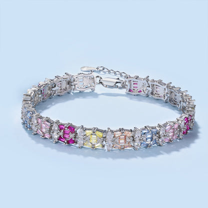 [OAK JURI]Delicate Colorful Multi Cut Party Bracelet