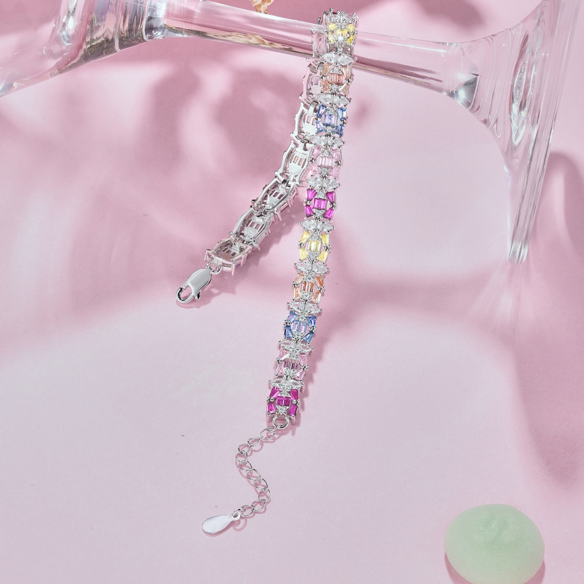 [OAK JURI]Delicate Colorful Multi Cut Party Bracelet