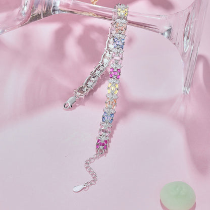 [OAK JURI]Delicate Colorful Multi Cut Party Bracelet
