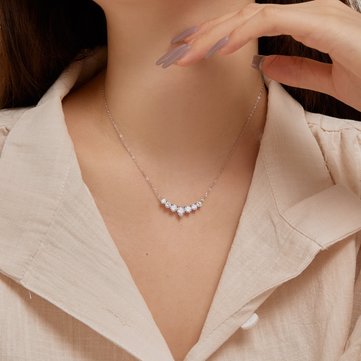 [OAK JURI]Dainty Colorful Heart Necklace