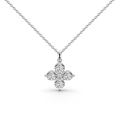 [OAK JURI]Four-Leaf Clover And Eight-Pointed Star Necklace