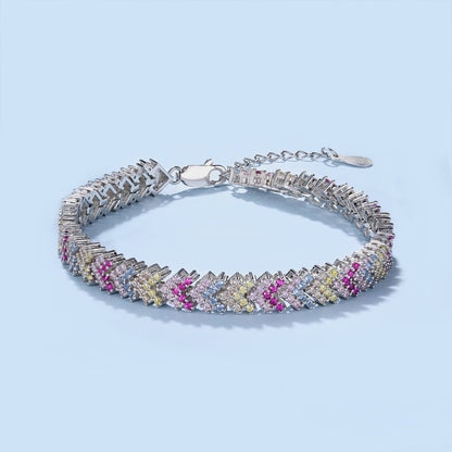 [OAK JURI]Ornate Sparkling Round Cut Party Bracelet