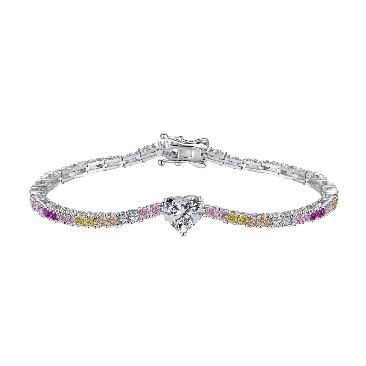 [OAK JURI]Delicate Romantic Heart Shape Lover Bracelet