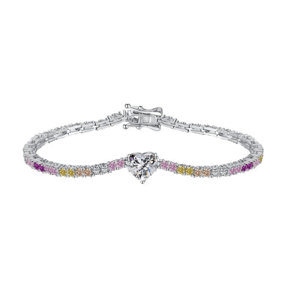 [OAK JURI]Delicate Romantic Heart Shape Lover Bracelet