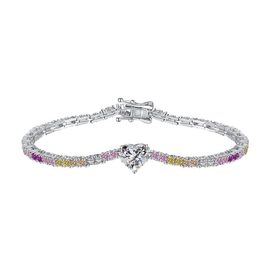 [OAK JURI]Delicate Romantic Heart Shape Lover Bracelet
