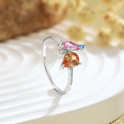 [OAK JURI]Radiant Colorful Multi Cut Daily Ring
