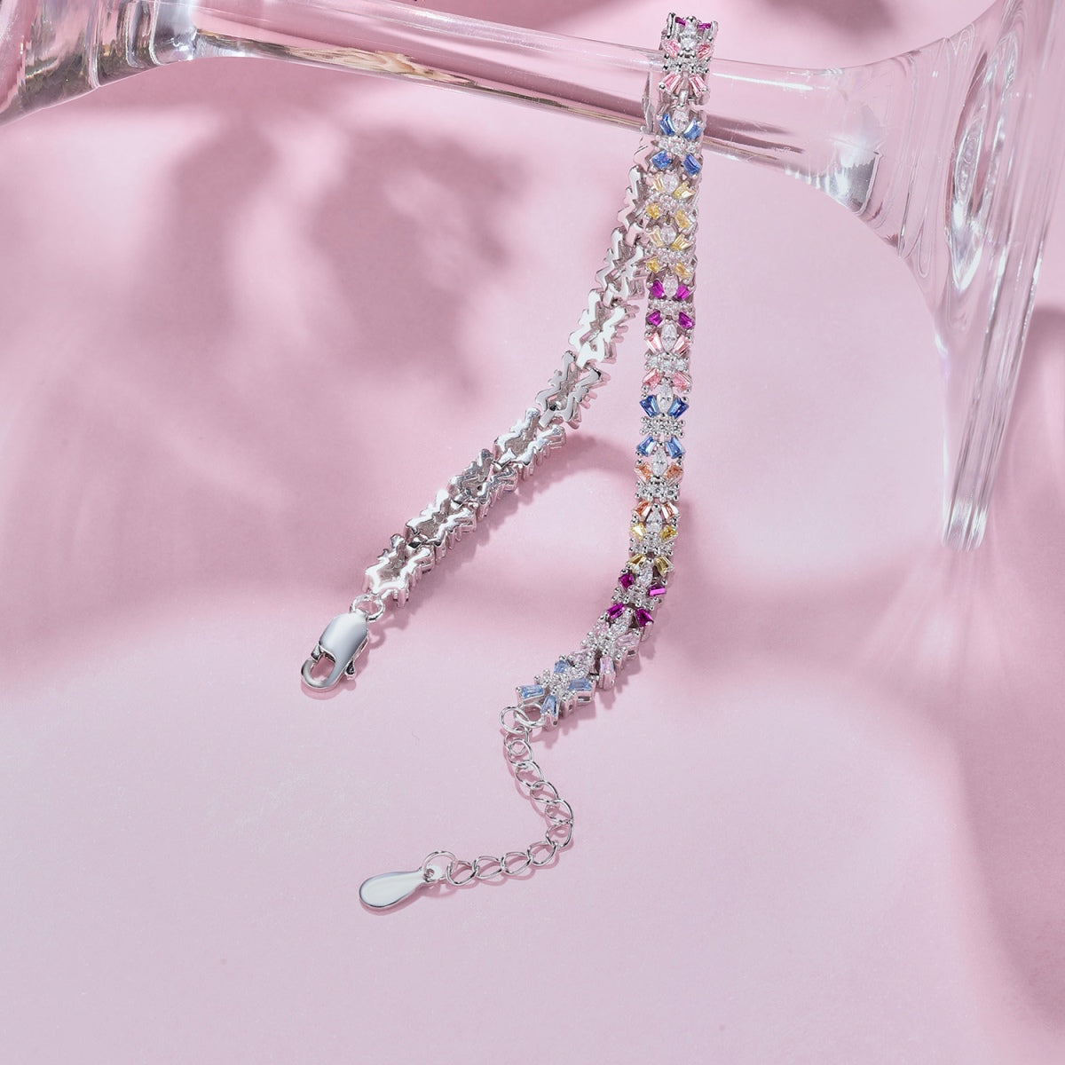 [OAK JURI]Radiant Colorful Emerald Cut Party Bracelet