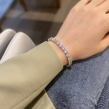 [OAK JURI]0.75 Carat Dazzling Round Cut Wedding Bracelet
