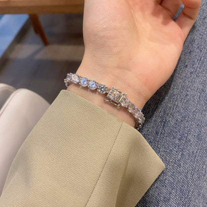 [OAK JURI]0.75 Carat Dazzling Round Cut Wedding Bracelet