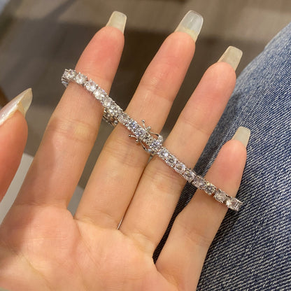 [OAK JURI]Luxurious Ornate Round Cut Tennis Bracelet