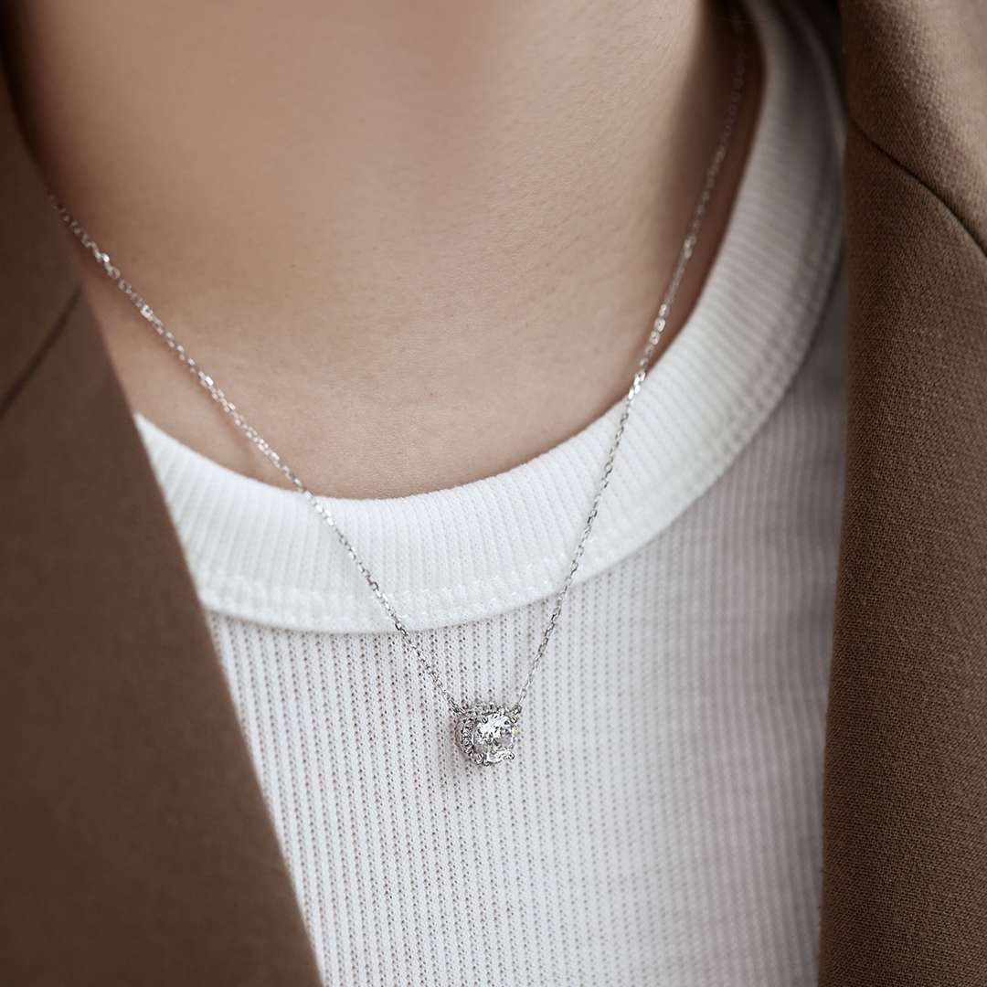[OAK JURI]Luxurious Round Cut Necklace