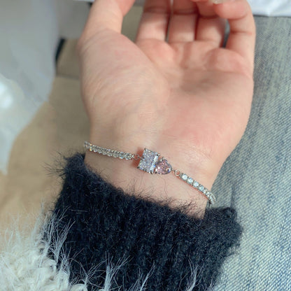 [OAK JURI]Dazzling Unique Multi Shape Lover Bracelet